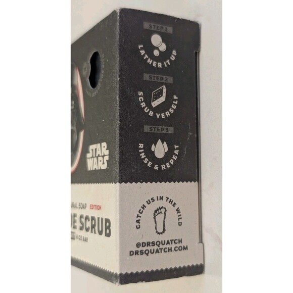 Dr Squatch Limited Edition Dark Side Scrub Star Wars Darth  Vader Natural Soap - Picture 5 of 6